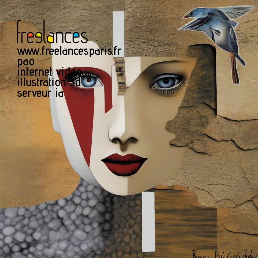 Pao mise en page internet vidéo illustration 3d serveur IA générative AI freelance paris studio de création magazines 49tw41a0